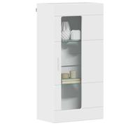 SOLDES D'HIVER®JILL'S Buffet salle à manger - Blanc Cabinet en Bois - avec stockage - Grand espace - Blanc brillant 50 x 29 x 100 cm