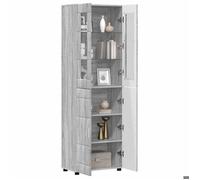 SOLDES D'HIVER®JILL'S Buffet salle à manger - Gris Haut Armoire - Gris Sonoma - 60 x 35 x 182 cm - bois d'ingénierie - 78884
