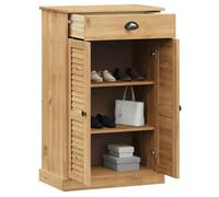 (SOLDES Février) Armoire à chaussures - Commode/cabinet couloir - avec étagères réglables - VIGO 60x35x96cm bois massif de pin 2_828
