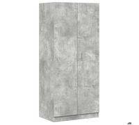 ""Soldes Flottants""Armoire de chambre 1 pc - SHIELD - Cabinet vêtements/Garde-robe - Gris béton 80x52x180cm - Bois d’ingénierie A4546