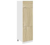 ""Soldes Flottants""Armoire réfrigérée 1 PCS - Cabinet/Meuble bas de cuisine -""Lyon"" Chêne Sonoma 60x57x207cm Bois d'ingénierie 555241