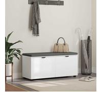 ""Soldes Flottants""Banc d'entrée - CLOUD - 110 kg par siège - Siège/Banquette - Blanc 100 x 38 x 46cm Bois Ingénierie et Tissu 370518