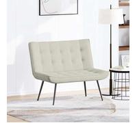 ""Soldes Flottants""Banc Moderne/Bout de lit - CLOUD - 110 kg par siège - Siège/Banquette - crème 110x74x84cm velours 2143637