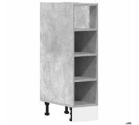 ""Soldes Flottants""Support pour cuisine 1 PCS - Cabinet/Meuble bas de cuisine - ""Riga"" Gris béton 20x44,5x81,5cm Bois d'ingénierie 82