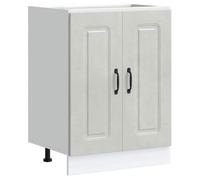 ""Soldes Flottants""Support pour évier 1 PCS - Cabinet/Meuble bas de cuisine - Kalmar gris béton bois d'ingénierie 6257316