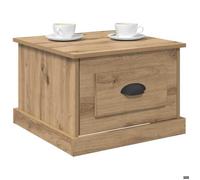 (SOLDES Janvier）Table basse - Petite table Centre - Table latérale - Chêne artisanal 50 x 50 x 35 cm Bois d'ingénierie 03_79774568