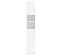 ""Soldes Printemps"" Armoire de salle de bain - SOLOMOON - Meuble wc - Blanc 32x25,5x190 cm Bois d'ingénierie SSS1868