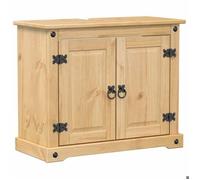 ""Soldes Printemps"" Ensemble de meubles salle de bain 2 pièces - SOLOMOON - montage simplifié - Corona bois pin massif SSS1019