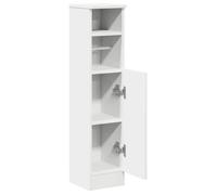 ""Soldes Printemps"" Meuble de salle de bain - SOLOMOON - Meuble wc - avec porte-rouleau blanc 20,5x22x90 cm SSS2121