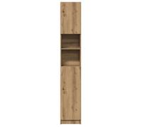 ""Soldes Printemps"" Meuble de salle de bain - SOLOMOON - Meuble wc - Chêne artisanal 32x25,5x190 cm Bois d'ingénierie SSS2050
