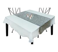 SOLEIL D'OCRE Chemin de table BELLA - 40x140cm - Polyester Gris
