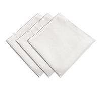 Lot De 3 Serviettes De Table 45x45 Bella Blanc