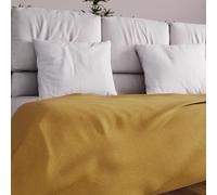 Soleil d'ocre, Adele, Couvre lit, jeté de canapé, Coton, Jaune, 180x220 cm