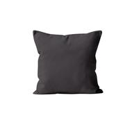 Soleil d'Ocre – Housse de coussin Alix – Polyester Anthracite 40x40 cm