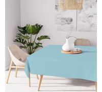 Soleil d'ocre, Alix Nappe 140x140 cm, Bleu Glacier, Polyester déperlant