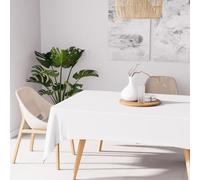 Soleil d'Ocre Nappe Alix anti-tâches polyester rectangle 140x200 cm blanc