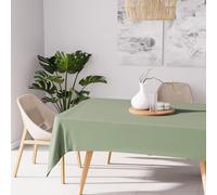 Soleil d'ocre, Alix Nappe Rectangle Anti-tâches, Polyester, Kaki, 140x240 cm