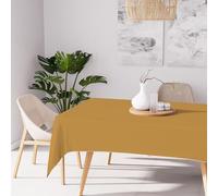Soleil d'ocre, Nappe Anti-tâches Rectangle 140x300 cm Alix Gold