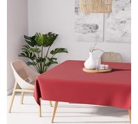 Nappe anti-tâches carrée 180x180 cm ALIX rouge, par Soleil d'Ocre