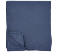 Soleil d'ocre, Alix Nappe Rectangle Anti-tâches, Polyester, Bleu Marine, 140x300 cm