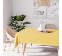Soleil d'ocre, Alix Nappe Rectangle Anti-tâches, Polyester, Jaune radieux, 160x270 cm