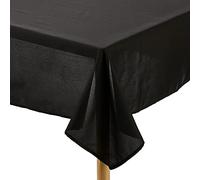 Soleil d'ocre, Alix Nappe Rectangle Anti-tâches, Polyester, Noir, 140x240 cm