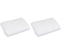 Soleil d'ocre, Alix Nappe Ronde Anti-tâches, Polyester, Blanc, Diamètre 180 cm (Lot de 2)