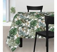 Soleil d'ocre, Amazonie Nappe Anti-tâches Rectangle, Polyester, 140x300 cm