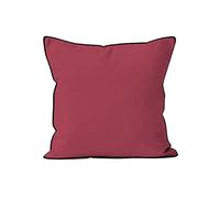 Soleil d'ocre, Bohème Coussin Microfibre lavée, Framboise, 60x60 cm