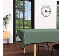 Soleil d'ocre, Boheme Nappe Rectangle Anti-tâches en Microfibre lavée 140x240 cm Kaki