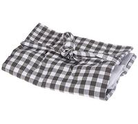 Soleil d'Ocre Brise-bise 45x90 cm Vichy Gris, 100% Coton, 45 x 90 cm
