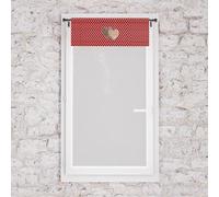 Brise bise pur coton 45x90 cm LOVE rouge, par Soleil d'Ocre