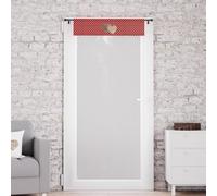 Soleil d'ocre, Brise bise Pur Coton 70x200 cm Love Rouge