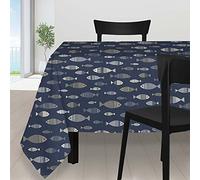 Soleil d'Ocre – Nappe anti-tâches Cadaques – Polyester multicolore – Rectangle 140x300 cm