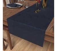 Chemin de table 40x180 cm LUXURY bleu nuit, par Soleil d'Ocre