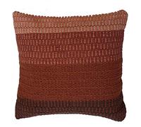 Soleil d'ocre Coussin en Coton 45X45 cm Macrame Brique