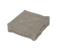Coussin Tapissier En Coton 50x50x10 Cm Panama Lin, Par Soleil D'ocre