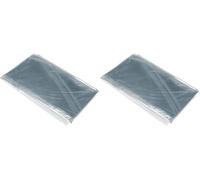 Soleil d'ocre, Cristal Nappe Ronde Transparente, PVC, 100 microns, Diamètre 180 cm (Lot de 2)