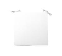 Soleil d'ocre, Dessus de Chaise Alix Blanc, Polyester, 40x40x3 cm