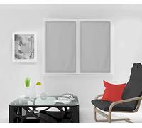 Soleil d'Ocre Paire de brise-bise DOLLY 45x120 cm Gris clair