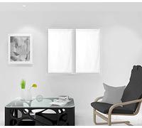 Paire de brise bise 45x90 cm DOLLY blanc, par Soleil d'Ocre