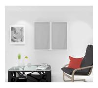 Paire de brise bise 45x90 cm DOLLY gris clair, par Soleil d'Ocre