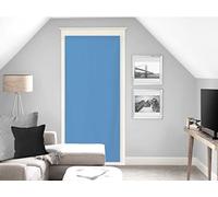 Soleil d'ocre, Dolly Voile pour Porte Fenêtre, Polyester, Bleu, 70x200 cm