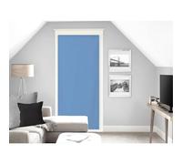 Soleil d'ocre, Dolly Voile pour Porte Fenêtre, Polyester, Bleu, 90x200 cm