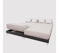 Soleil d'ocre, Drap Housse TPR en Coton 57 Fils 2X70X190 cm UNI Lin