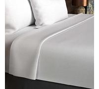 Soleil d'ocre, Drap Plat, Coton 57 Fils, Blanc, 240x290 cm