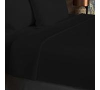 Soleil d'ocre, Drap Plat, Coton 57 Fils, Noir, 240x290 cm