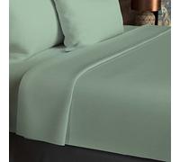 Soleil d'Ocre – Drap plat en coton 57 fils – 180x290 cm – uni vert d'eau