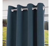 Soleil d'ocre, Eclipse Rideau 100% occultant, PVC, Bleu, 135x250 cm