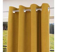 Soleil d'ocre, Eclipse Rideau 100% occultant, PVC, Moutarde, 135x250 cm